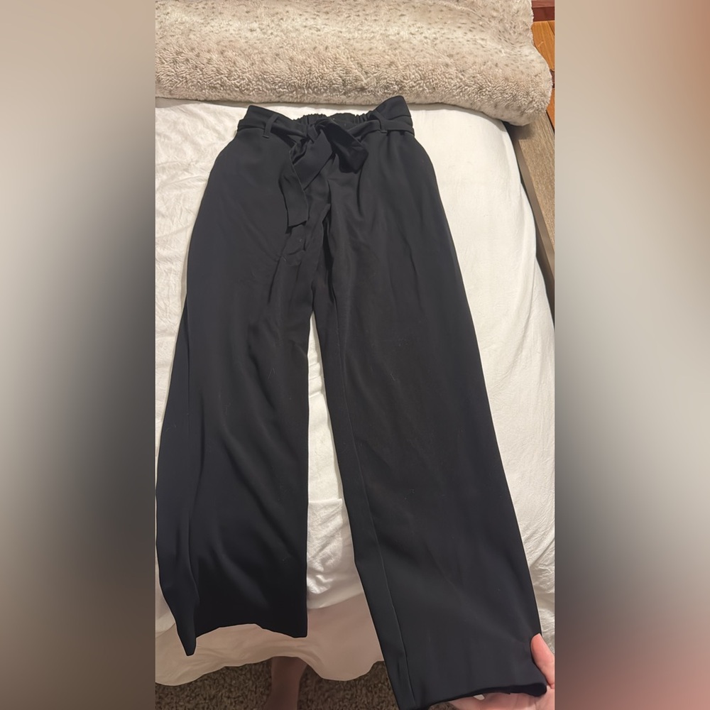 Elegant Black Women's Wide-Leg Pants